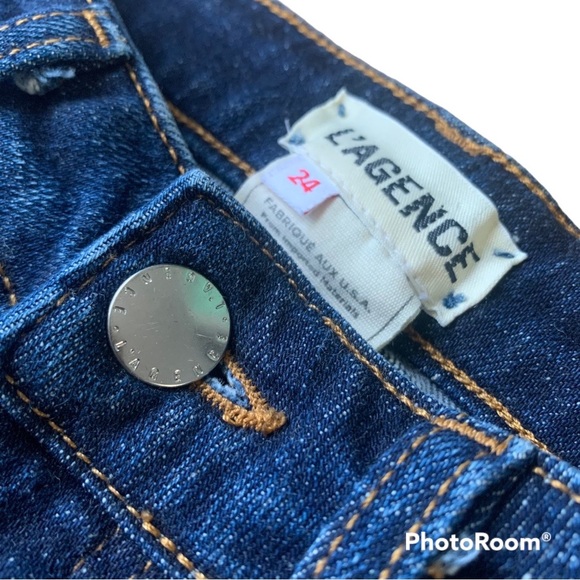 L’Agence High 10 Skinny High Waist Jeans Classic Dark NWOT - Picture 5 of 11